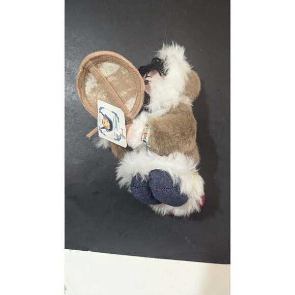Comai Kid's Inuit Doll With Drum & Traditional Clothing plush - Picture 2 of 10